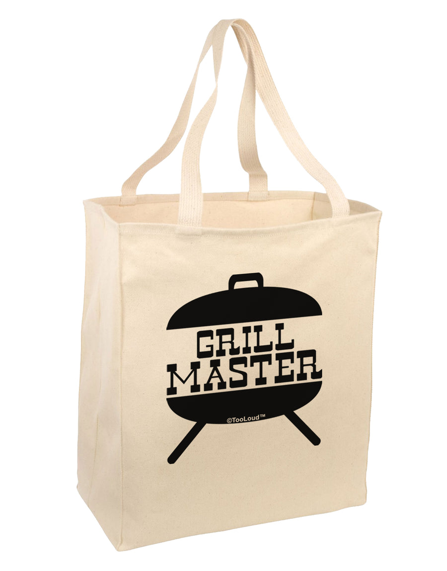 Grill Master Grill Design Large Grocery Tote Bag by TooLoud-Grocery Tote-TooLoud-Natural-Large-Davson Sales