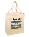 Proud Husband of an American Soldier Large Grocery Tote Bag-Grocery Tote-TooLoud-Natural-Large-Davson Sales