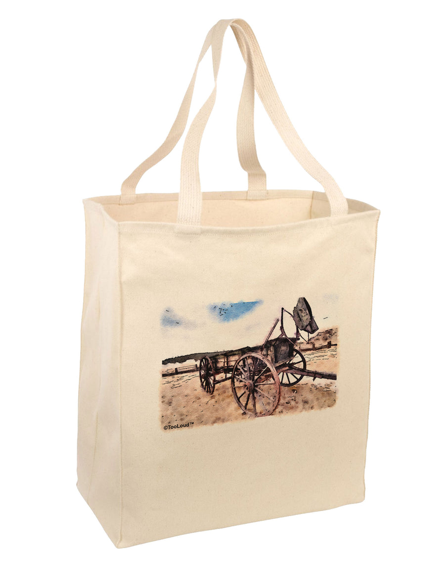 Antique Vehicle Large Grocery Tote Bag-Grocery Tote-TooLoud-Natural-Large-Davson Sales