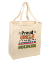 Proud Uncle of an American Soldier Large Grocery Tote Bag-Grocery Tote-TooLoud-Natural-Large-Davson Sales