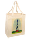 Watercolor Lighthouse 1 Large Grocery Tote Bag-Grocery Tote-TooLoud-Natural-Large-Davson Sales