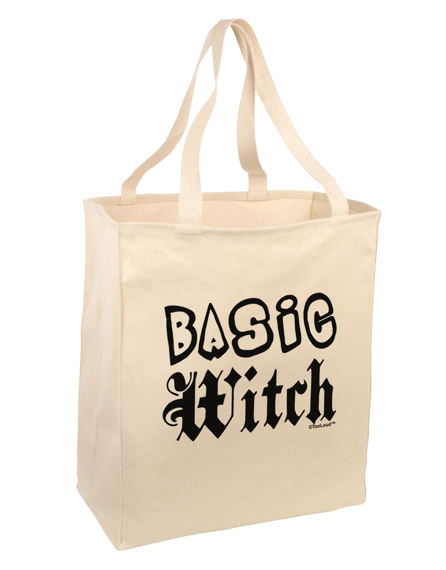 Basic Witch Large Grocery Tote Bag-Grocery Tote-TooLoud-Natural-Large-Davson Sales