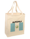 Guatamelan Flag Design Large Grocery Tote Bag-Natural by TooLoud-Grocery Tote-TooLoud-Natural-Large-Davson Sales