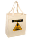 Slippery When Wet Large Grocery Tote Bag-Grocery Tote-TooLoud-Natural-Large-Davson Sales