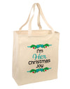 Her Christmas Joy Matching His & Hers Large Grocery Tote Bag-Grocery Tote-TooLoud-Natural-Large-Davson Sales