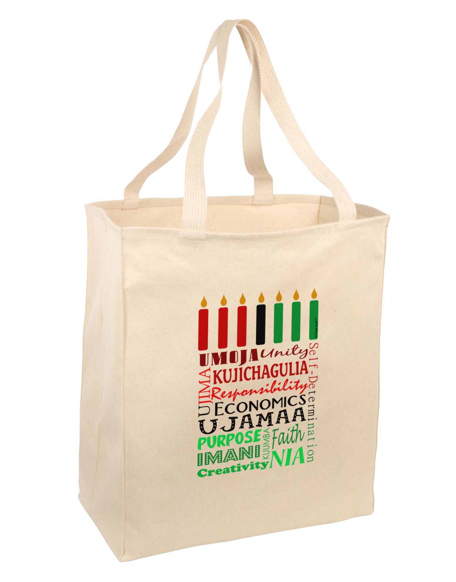 7 Principles Box Large Grocery Tote Bag-Grocery Tote-TooLoud-Natural-Large-Davson Sales