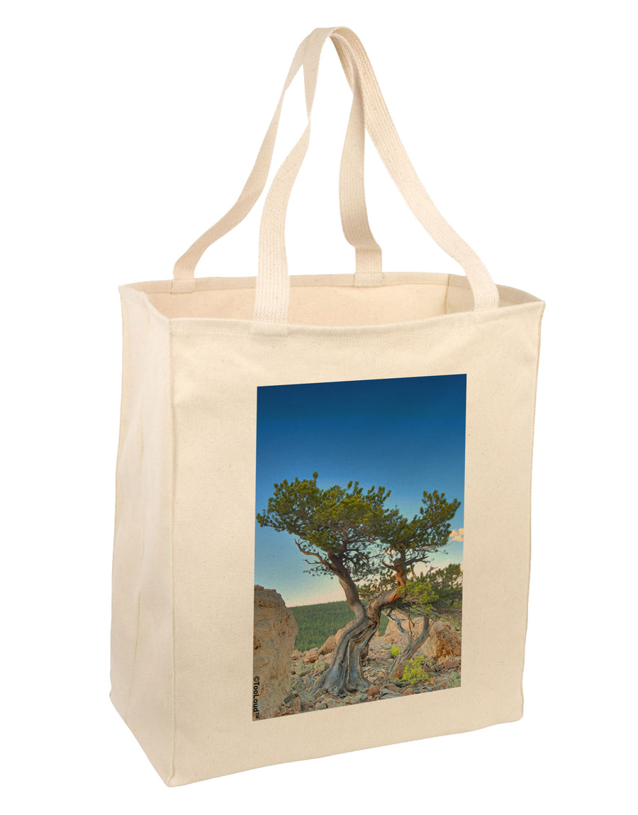 Colorado Landscape Tree Large Grocery Tote Bag-Grocery Tote-TooLoud-Natural-Large-Davson Sales