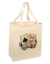 Gambling Weapons Large Grocery Tote Bag-Grocery Tote-TooLoud-Natural-Large-Davson Sales