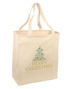 Merry Christmas Sparkles Large Grocery Tote Bag-Grocery Tote-TooLoud-Natural-Large-Davson Sales