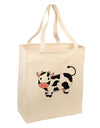 Cute Cow Large Grocery Tote Bag-Grocery Tote-TooLoud-Natural-Large-Davson Sales