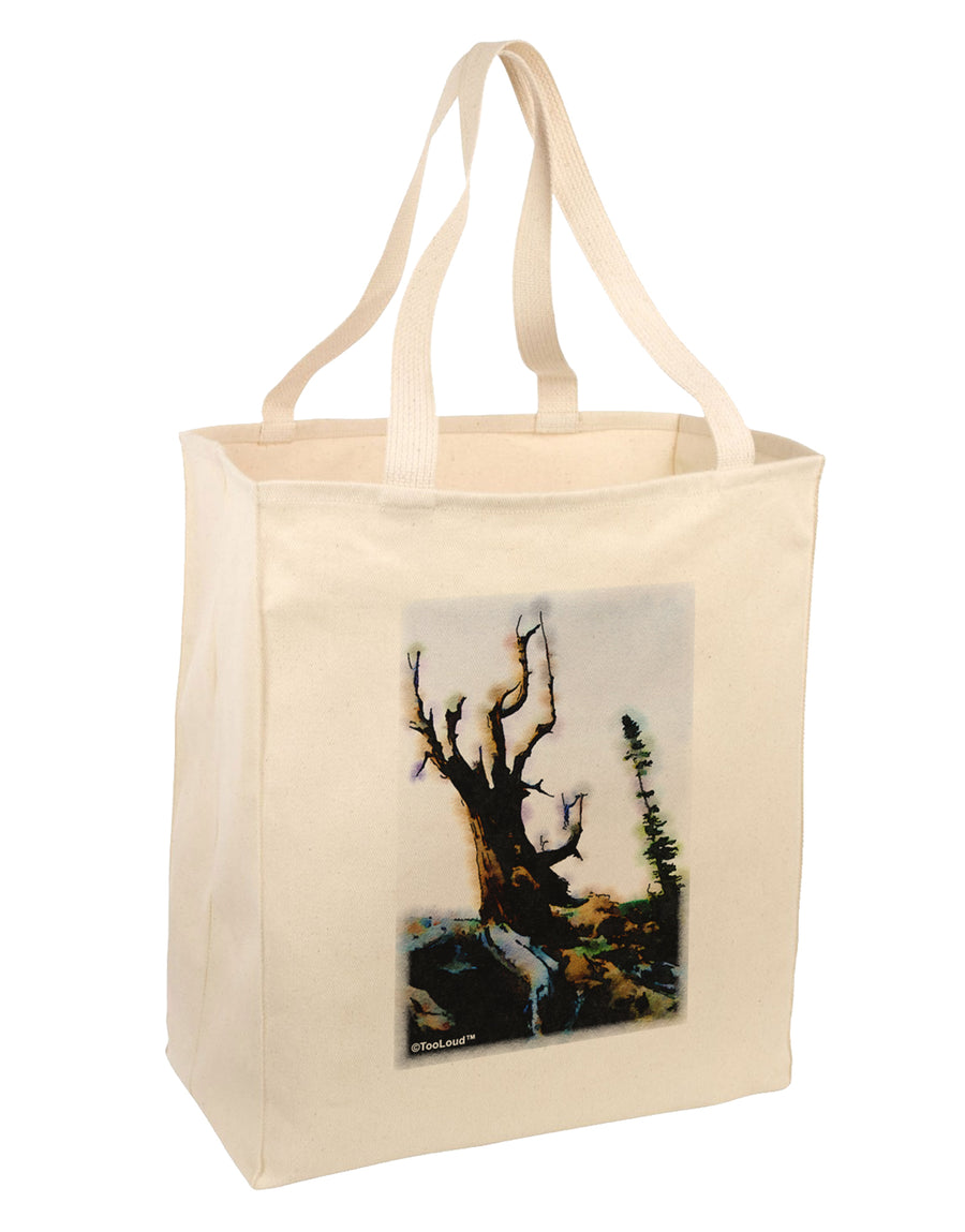 CO Mountain Scenery Watercolor Large Grocery Tote Bag by TooLoud-Grocery Tote-TooLoud-Natural-Large-Davson Sales