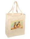 Magellanic Penguin Watercolor Large Grocery Tote Bag-Grocery Tote-TooLoud-Natural-Large-Davson Sales