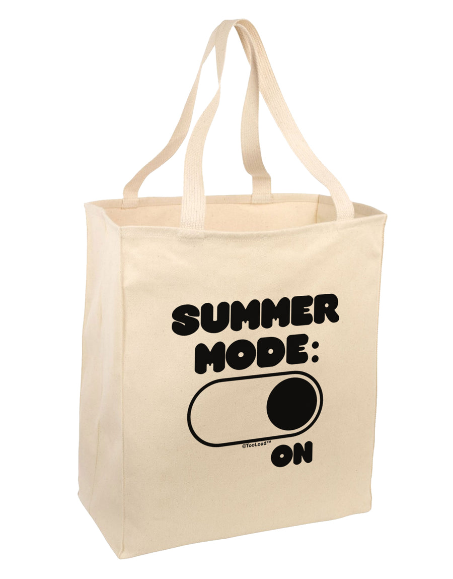 Summer Mode On Large Grocery Tote Bag by TooLoud-Grocery Tote-TooLoud-Natural-Large-Davson Sales