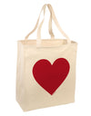 Big Red Heart Valentine's Day Large Grocery Tote Bag-Grocery Tote-TooLoud-Natural-Large-Davson Sales