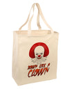 Down Like a Clown Large Grocery Tote Bag-Grocery Tote-TooLoud-Natural-Large-Davson Sales