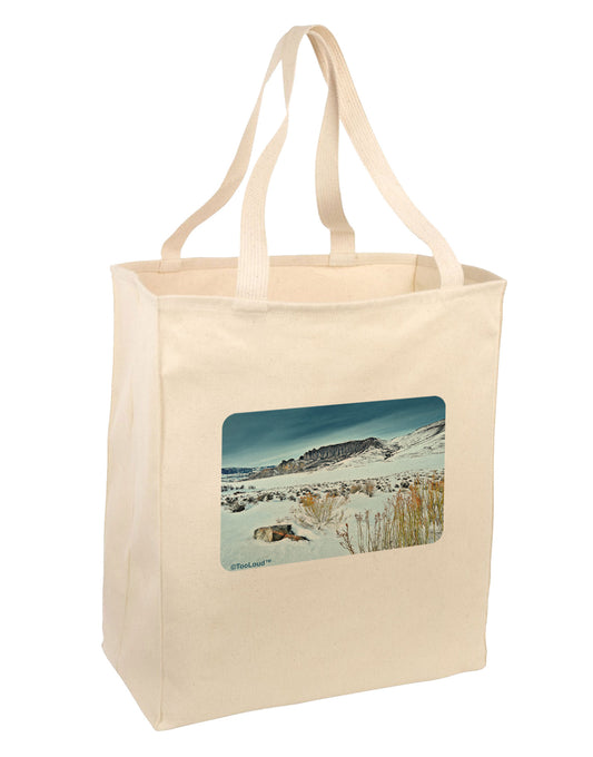 CO Snow Scene Large Grocery Tote Bag-Grocery Tote-TooLoud-Natural-Large-Davson Sales