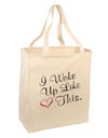 I Woke Up Like This Large Grocery Tote Bag-Natural-Grocery Tote-TooLoud-Natural-Large-Davson Sales