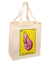 La Chancla Loteria Solid Large Grocery Tote Bag by TooLoud-TooLoud-Natural-Davson Sales