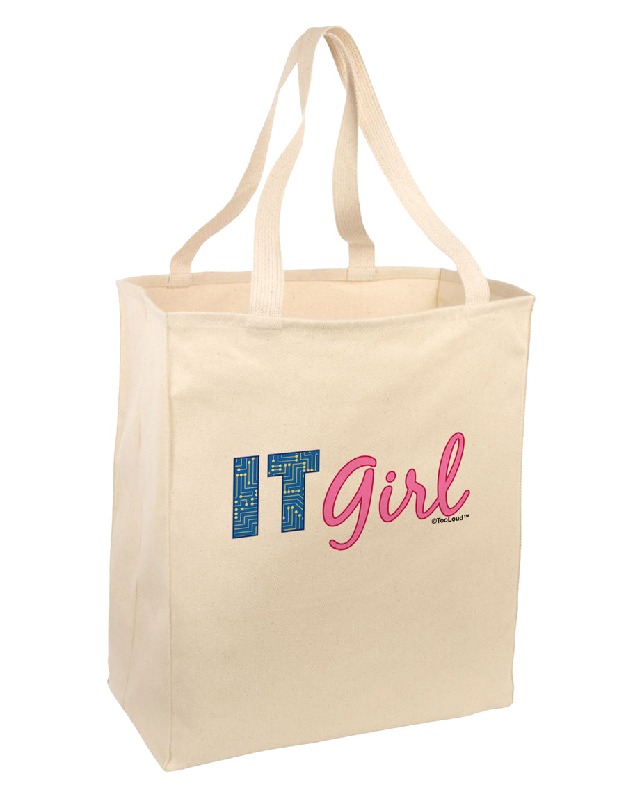 IT Girl Large Grocery Tote Bag by TooLoud-Grocery Tote-TooLoud-Natural-Large-Davson Sales