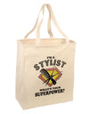 Stylist - Superpower Large Grocery Tote Bag-Grocery Tote-TooLoud-Natural-Large-Davson Sales