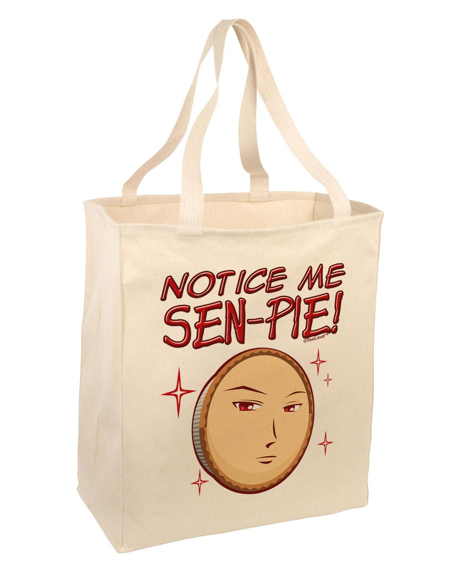 Notice Me Sen-pie Large Grocery Tote Bag-Grocery Tote-TooLoud-Natural-Large-Davson Sales