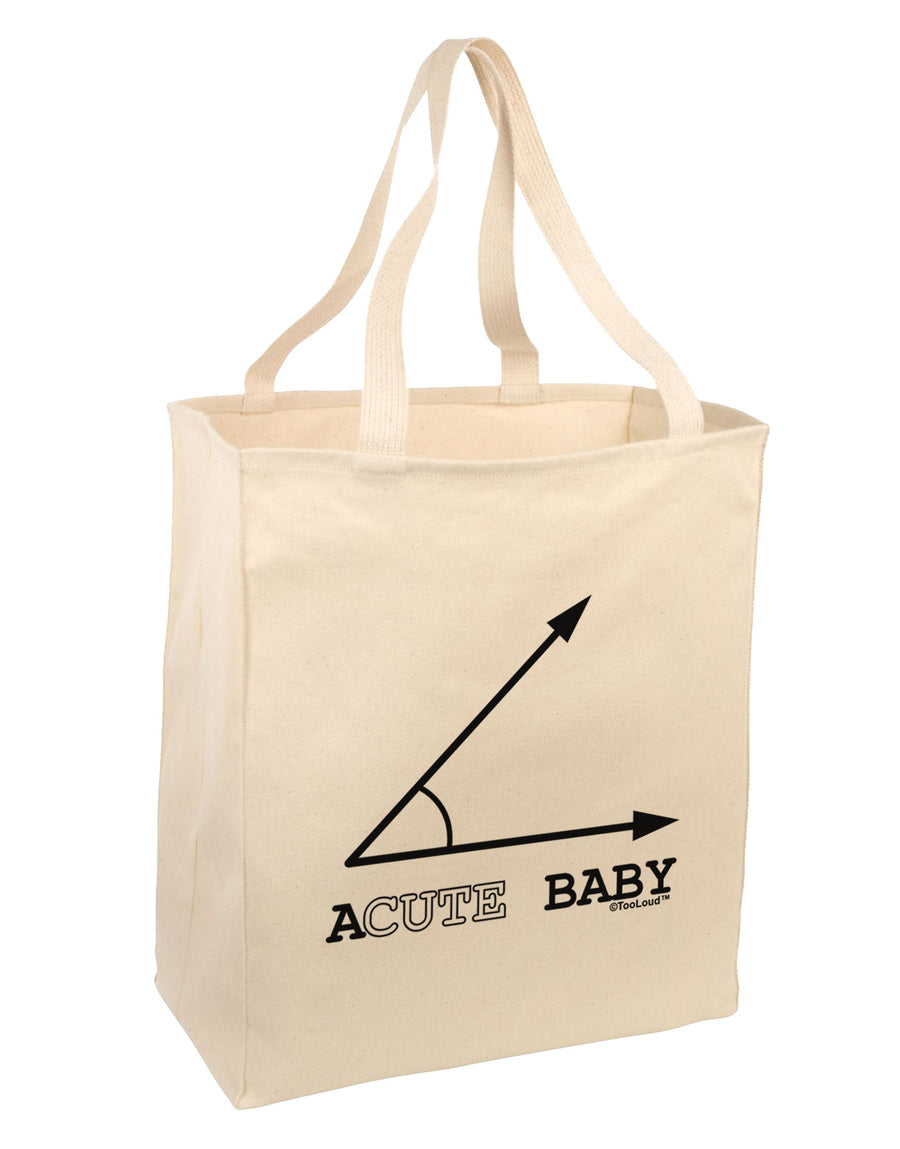 Acute Baby Large Grocery Tote Bag-Grocery Tote-TooLoud-Natural-Large-Davson Sales