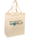 Best Grandpa in the World Large Grocery Tote Bag-Grocery Tote-TooLoud-Natural-Large-Davson Sales