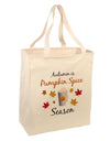 Pumpkin Spice Season Large Grocery Tote Bag-Grocery Tote-TooLoud-Natural-Large-Davson Sales