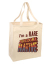 I'm a Rare Arizona Native Large Grocery Tote Bag-Natural-Grocery Tote-TooLoud-Natural-Large-Davson Sales