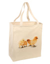 Cute Chicks Large Grocery Tote Bag-Natural-Grocery Tote-TooLoud-Natural-Large-Davson Sales