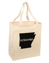 Arkansas - United States Shape Large Grocery Tote Bag-Grocery Tote-TooLoud-Natural-Large-Davson Sales