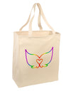 Cute Rainbow Angel Wings Heart Large Grocery Tote Bag-Grocery Tote-TooLoud-Natural-Large-Davson Sales