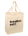 Legalize Gay Large Grocery Tote Bag-Grocery Tote-TooLoud-Natural-Large-Davson Sales