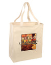 Hello Autumn Large Grocery Tote Bag-Natural-Grocery Tote-TooLoud-Natural-Large-Davson Sales