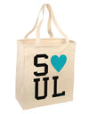 Matching Soulmate Design - Soul - Blue Large Grocery Tote Bag by TooLoud-Grocery Tote-TooLoud-Natural-Large-Davson Sales