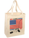 All Gave Some Some Gave All Large Grocery Tote Bag-Grocery Tote-TooLoud-Natural-Large-Davson Sales