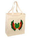 Dilophosaurus Design - Color Large Grocery Tote Bag by TooLoud-Grocery Tote-TooLoud-Natural-Large-Davson Sales