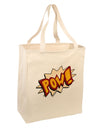 Onomatopoeia POW Large Grocery Tote Bag-Grocery Tote-TooLoud-Natural-Large-Davson Sales