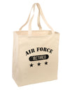 Retired Air Force Large Grocery Tote Bag by TooLoud-Grocery Tote-TooLoud-Natural-Large-Davson Sales