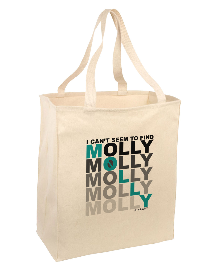 Find Molly Blue Large Grocery Tote Bag-Grocery Tote-TooLoud-Natural-Large-Davson Sales