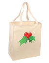 Mistletoe Christmas Design Large Grocery Tote Bag-Grocery Tote-TooLoud-Natural-Large-Davson Sales