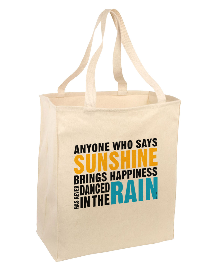 Anyone Who Says Sunshine Inspirational Quote Large Grocery Tote Bag-Grocery Tote-TooLoud-Natural-Large-Davson Sales