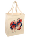 Stars and Stripes Flip Flops Large Grocery Tote Bag-Grocery Tote-TooLoud-Natural-Large-Davson Sales