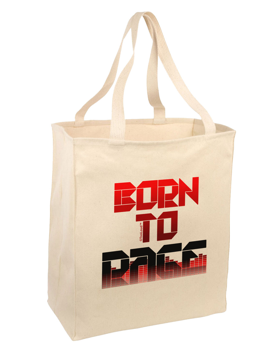 Born To Rage Red Large Grocery Tote Bag-Grocery Tote-TooLoud-Natural-Large-Davson Sales