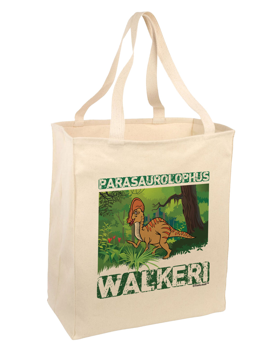 Parasaurolophus Walkeri - With Name Large Grocery Tote Bag by TooLoud-Grocery Tote-TooLoud-Natural-Large-Davson Sales