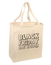 Black Friday Bag Holder Large Grocery Tote Bag-Grocery Tote-TooLoud-Natural-Large-Davson Sales