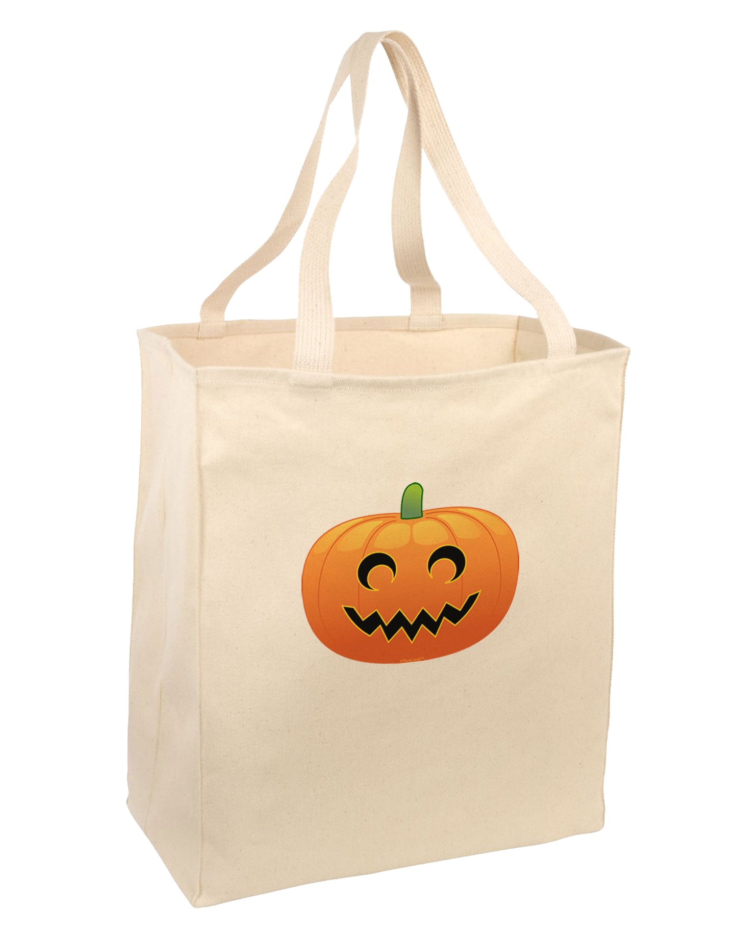 Jack-o-lantern Large Grocery Tote Bag-Grocery Tote-TooLoud-Natural-Large-Davson Sales
