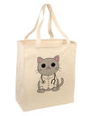 Dr Cat MD - Cute Cat Design Large Grocery Tote Bag by TooLoud-Grocery Tote-TooLoud-Natural-Large-Davson Sales