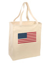 American Flag - Marijuana Leaf Large Grocery Tote Bag-Grocery Tote-TooLoud-Natural-Large-Davson Sales