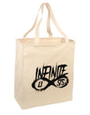 Infinite Lists Large Grocery Tote Bag-Natural by TooLoud